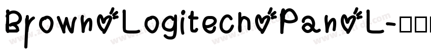 Brown Logitech Pan L字体转换
